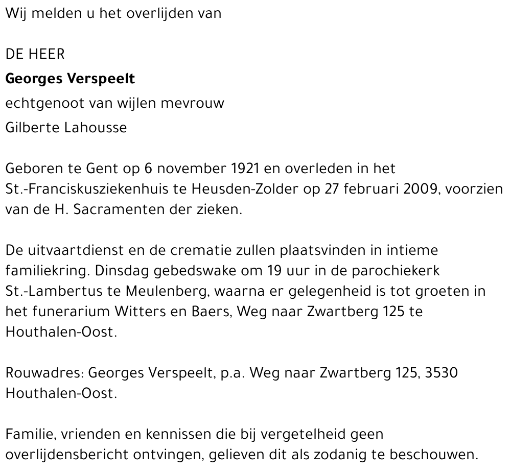 Georges Verspeelt