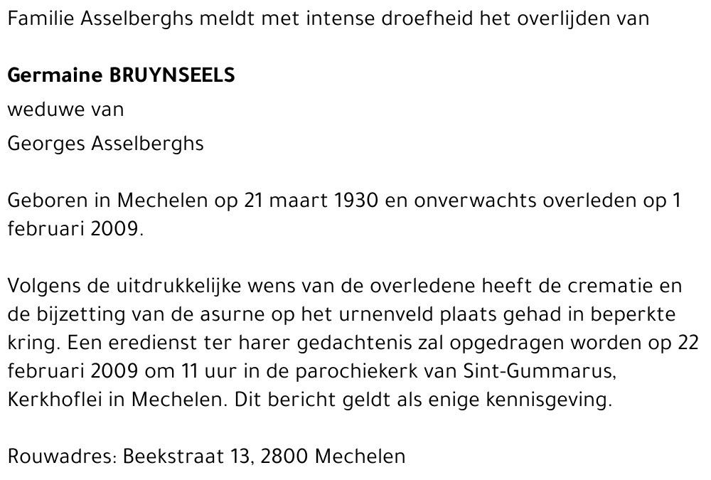 Germaine Bruynseels