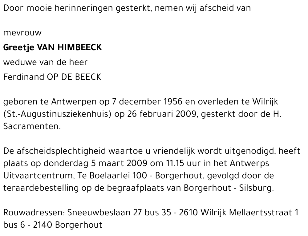 Greetje Van Himbeeck