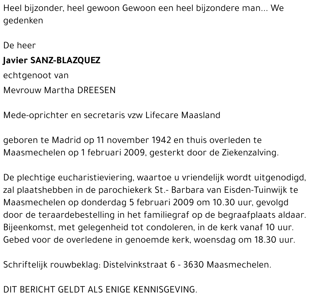 Javier SANZ-BLAZQUEZ