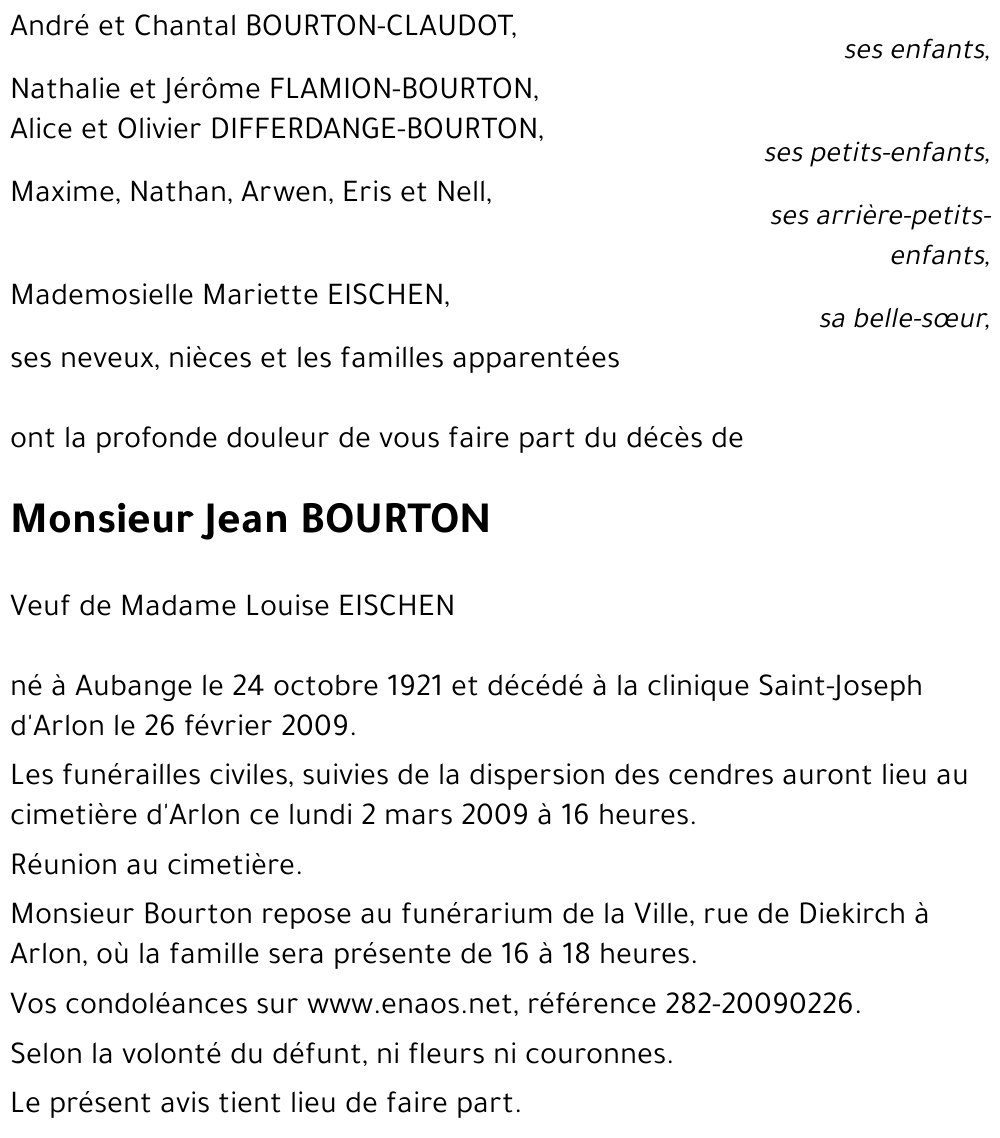 Jean BOURTON