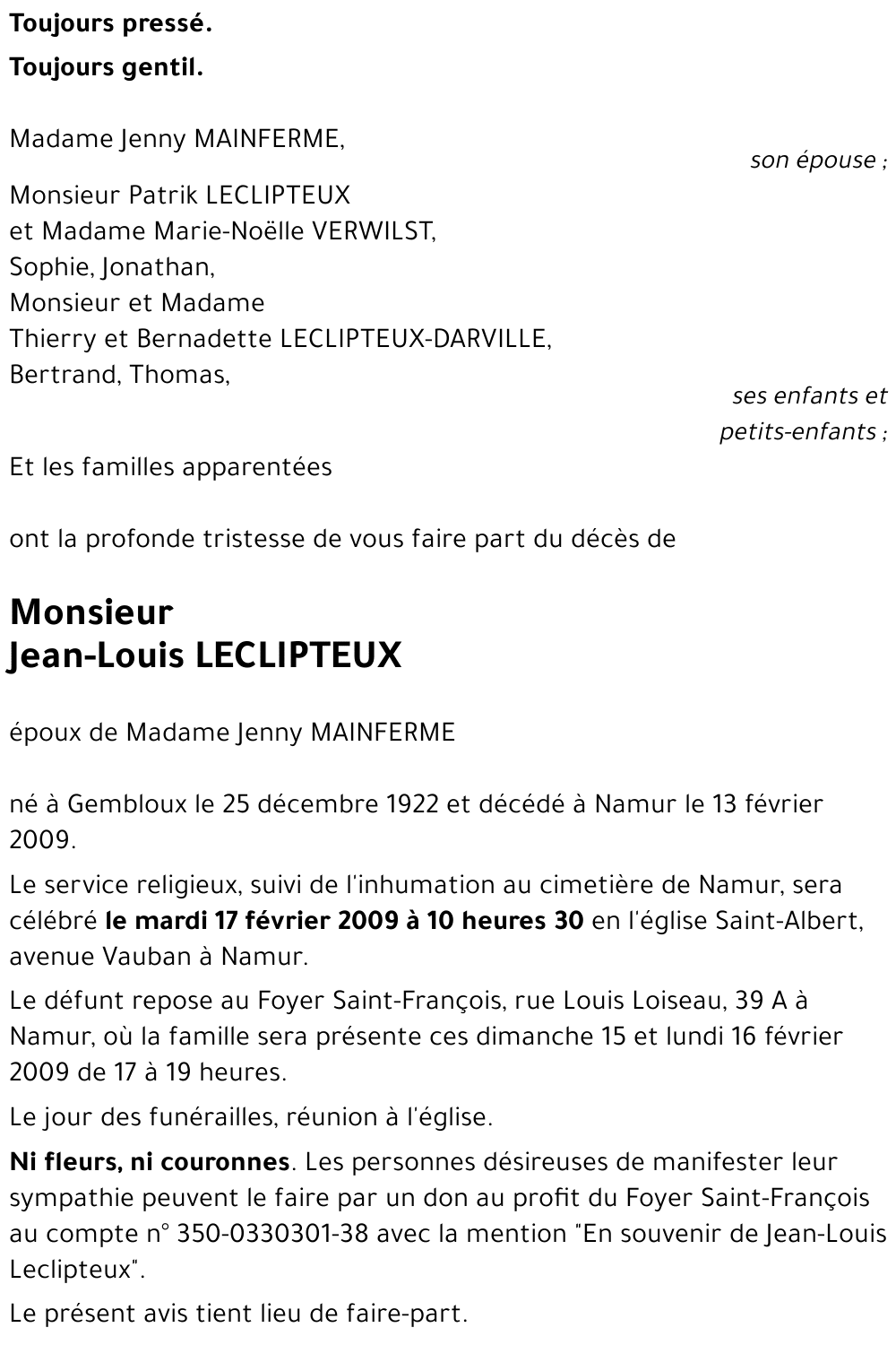 Jean-Louis LECLIPTEUX