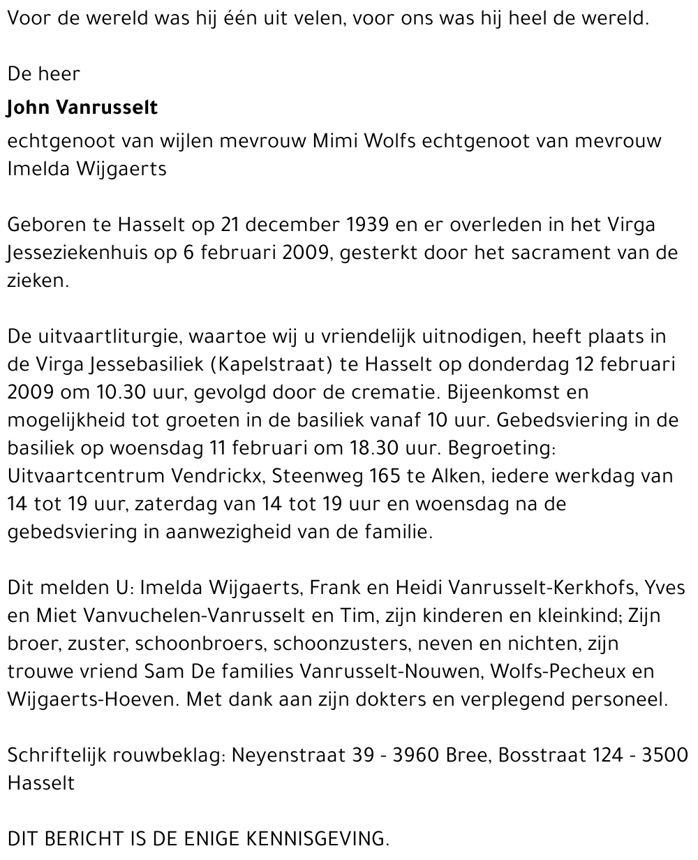 John Vanrusselt