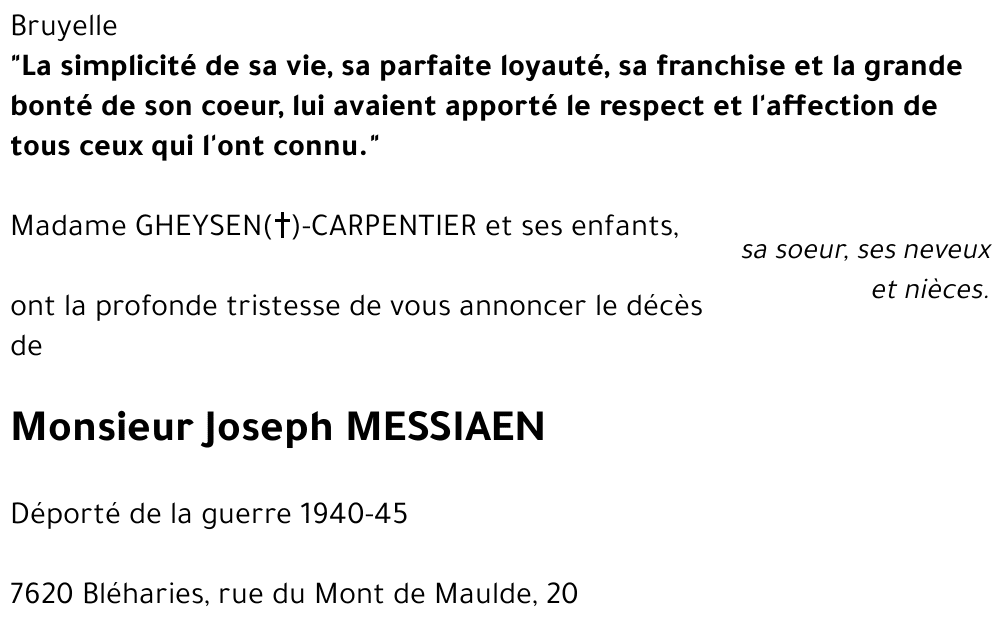 Joseph MESSIAEN