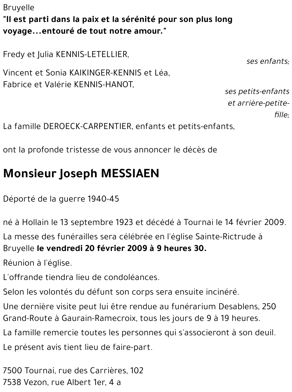 Joseph MESSIAEN
