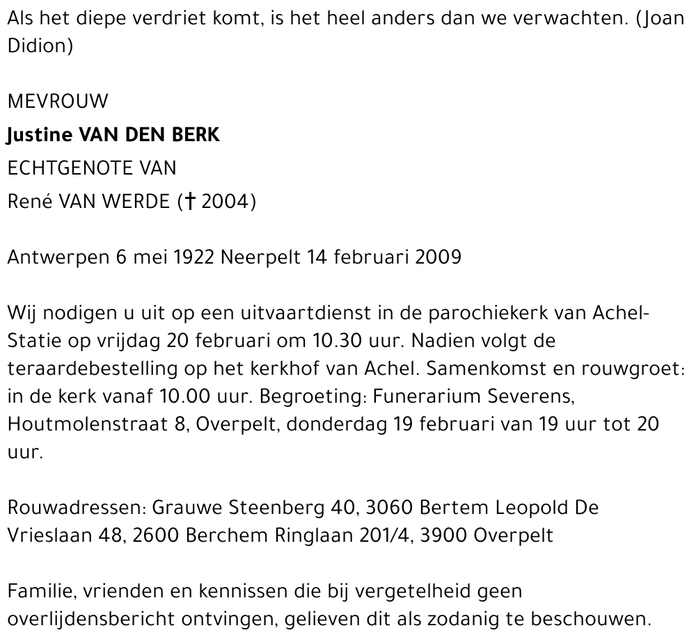 Justine Van den Berk