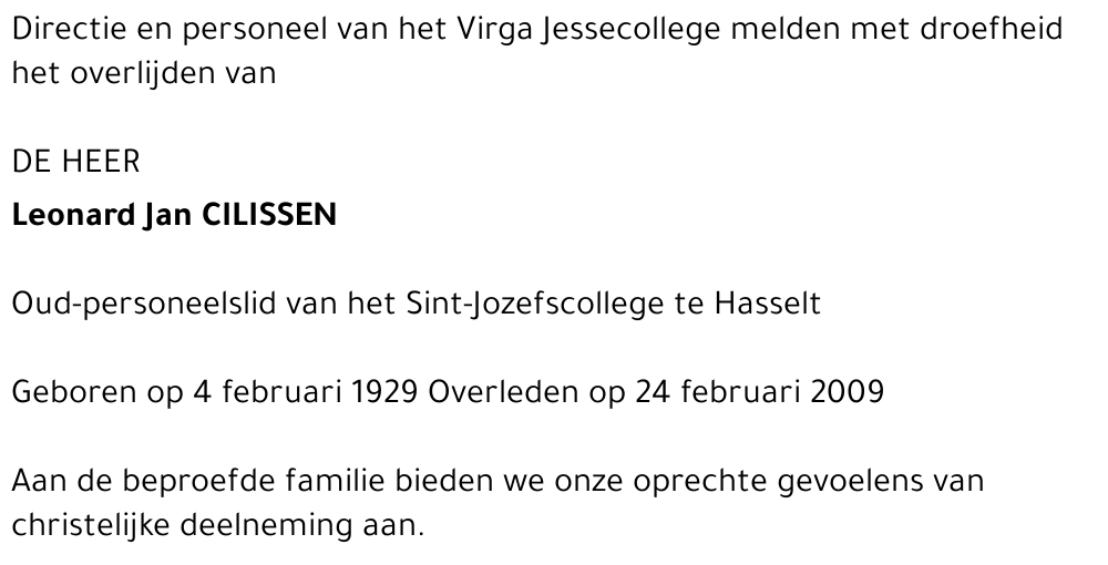 Leonard Jan Cilissen