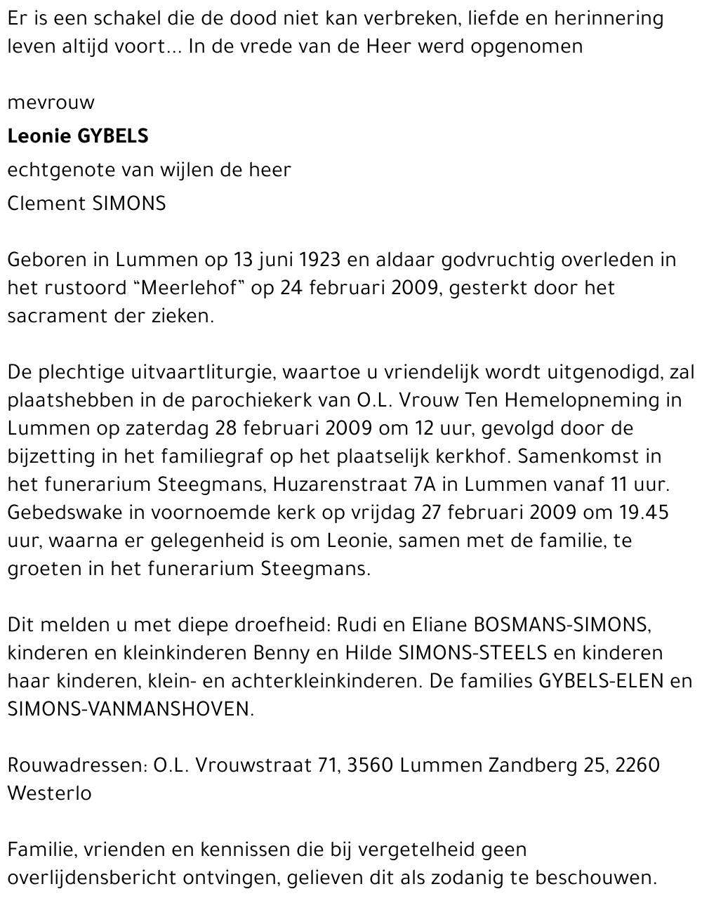 Leonie Gybels