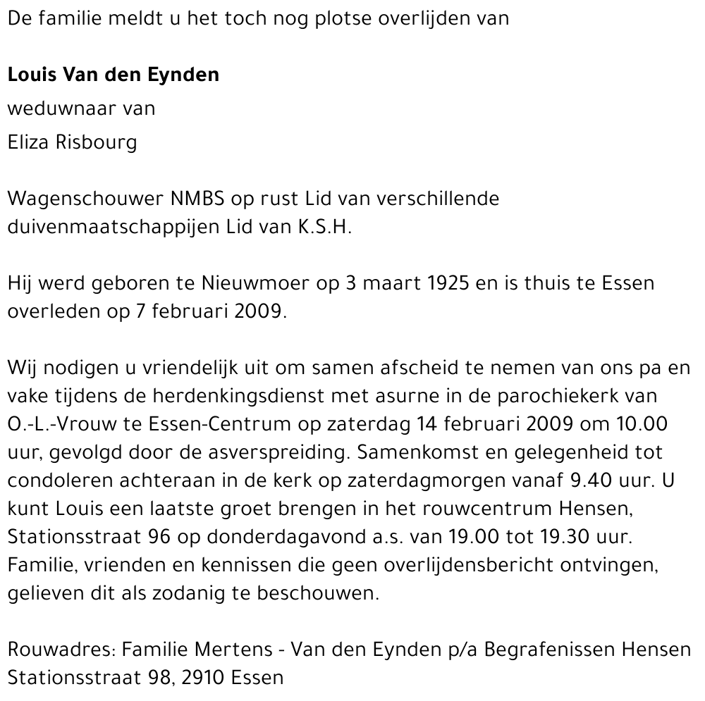 Louis Van den Eynden