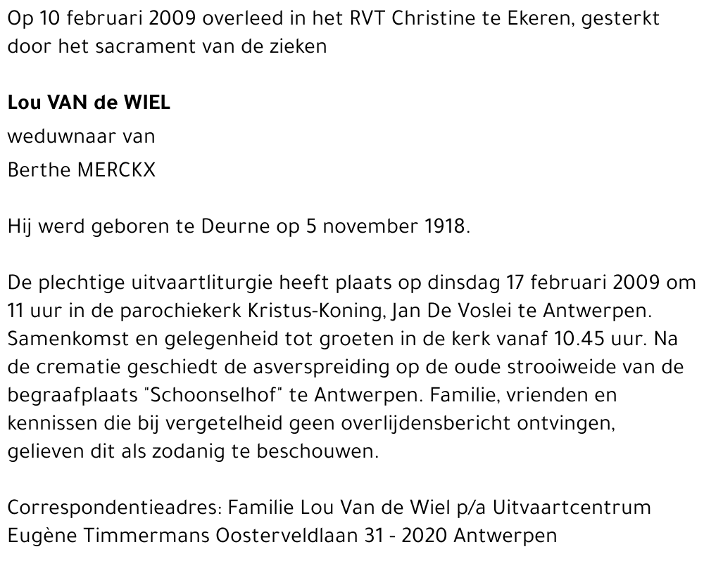 Ludovicus Van de Wiel