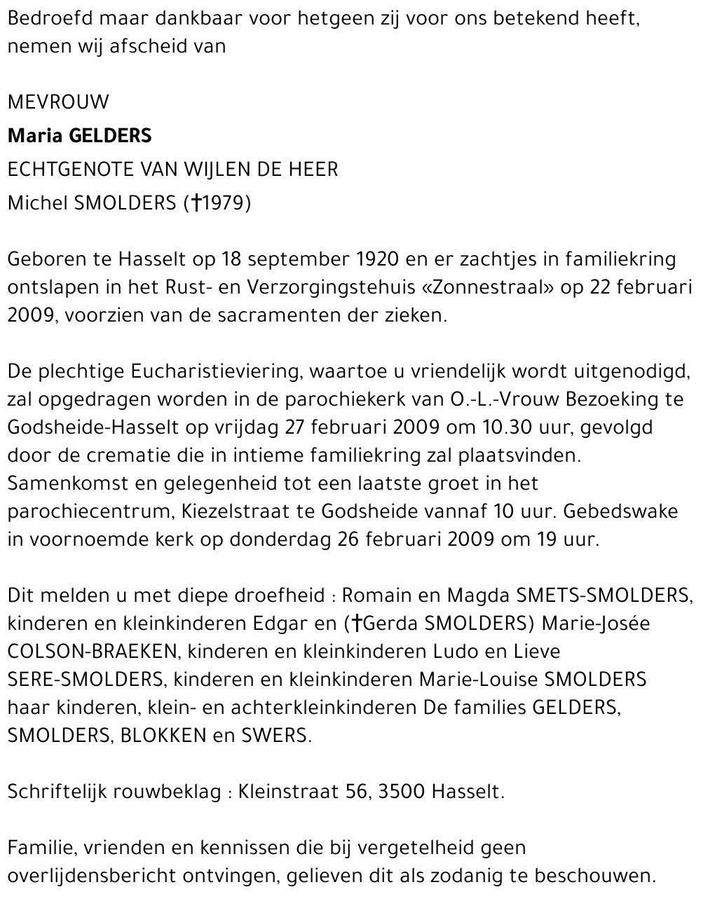 Maria Gelders