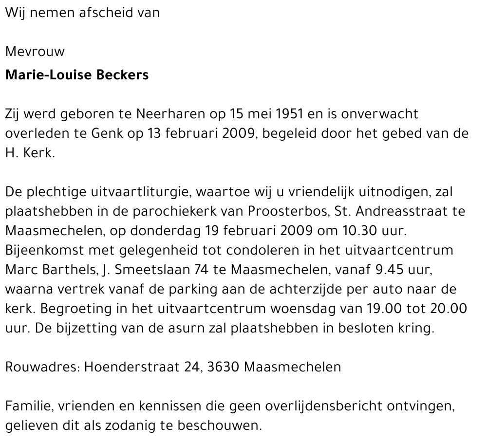 Marie-Louise Beckers