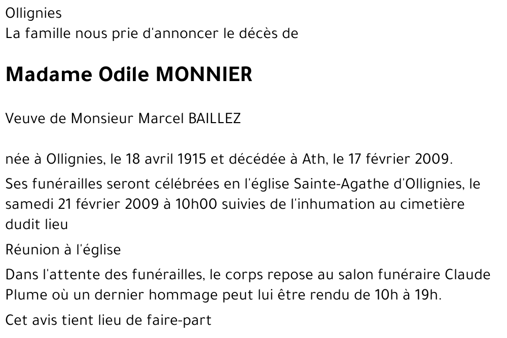 Odile MONNIER