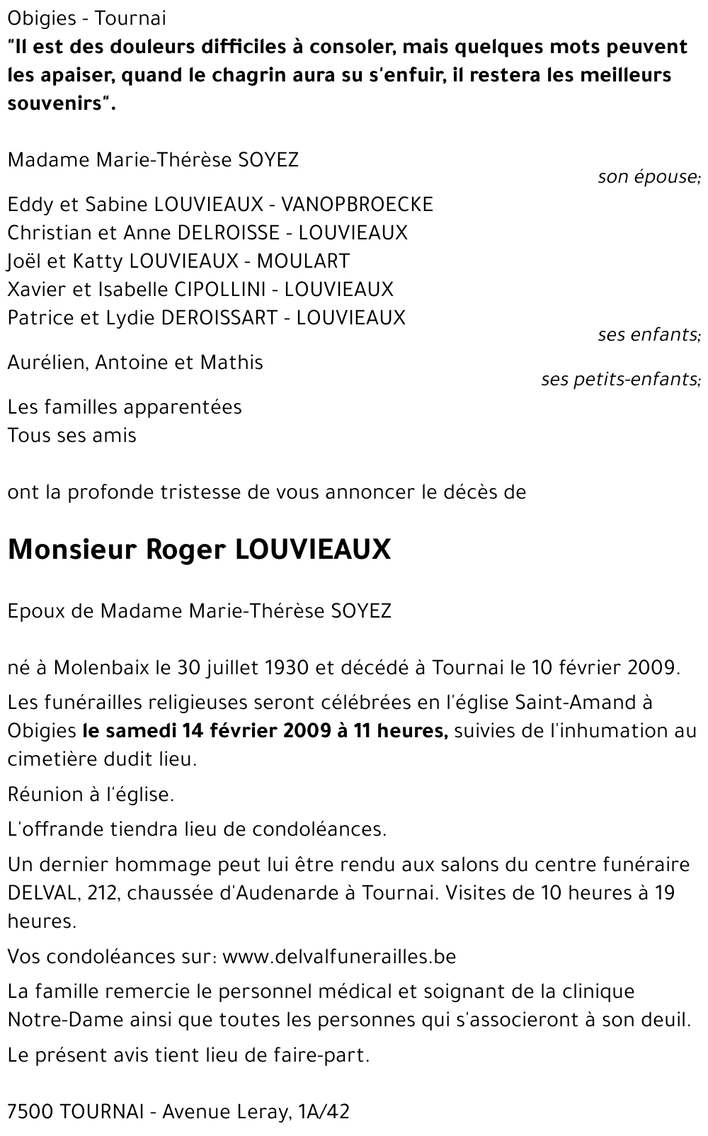 Roger LOUVIEAUX