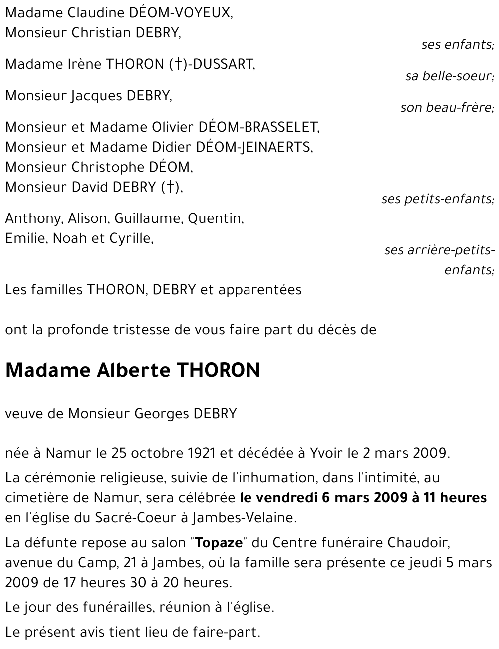 Alberte THORON