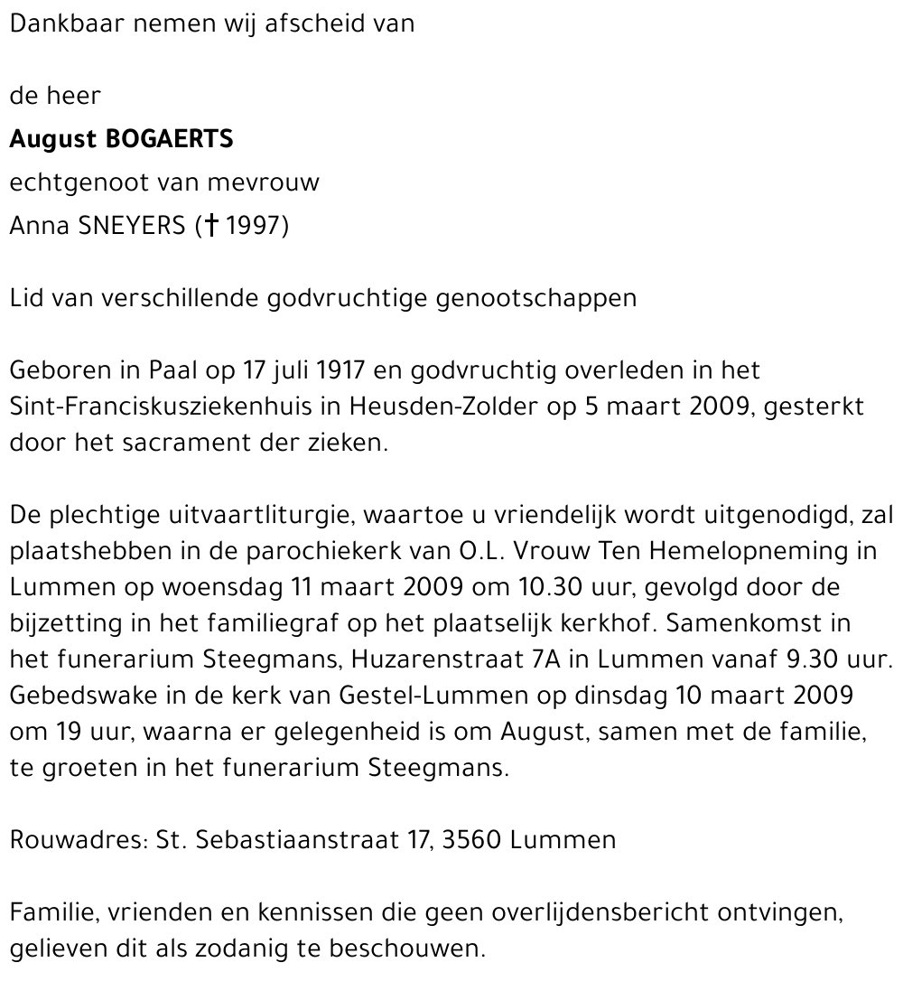 August Bogaerts