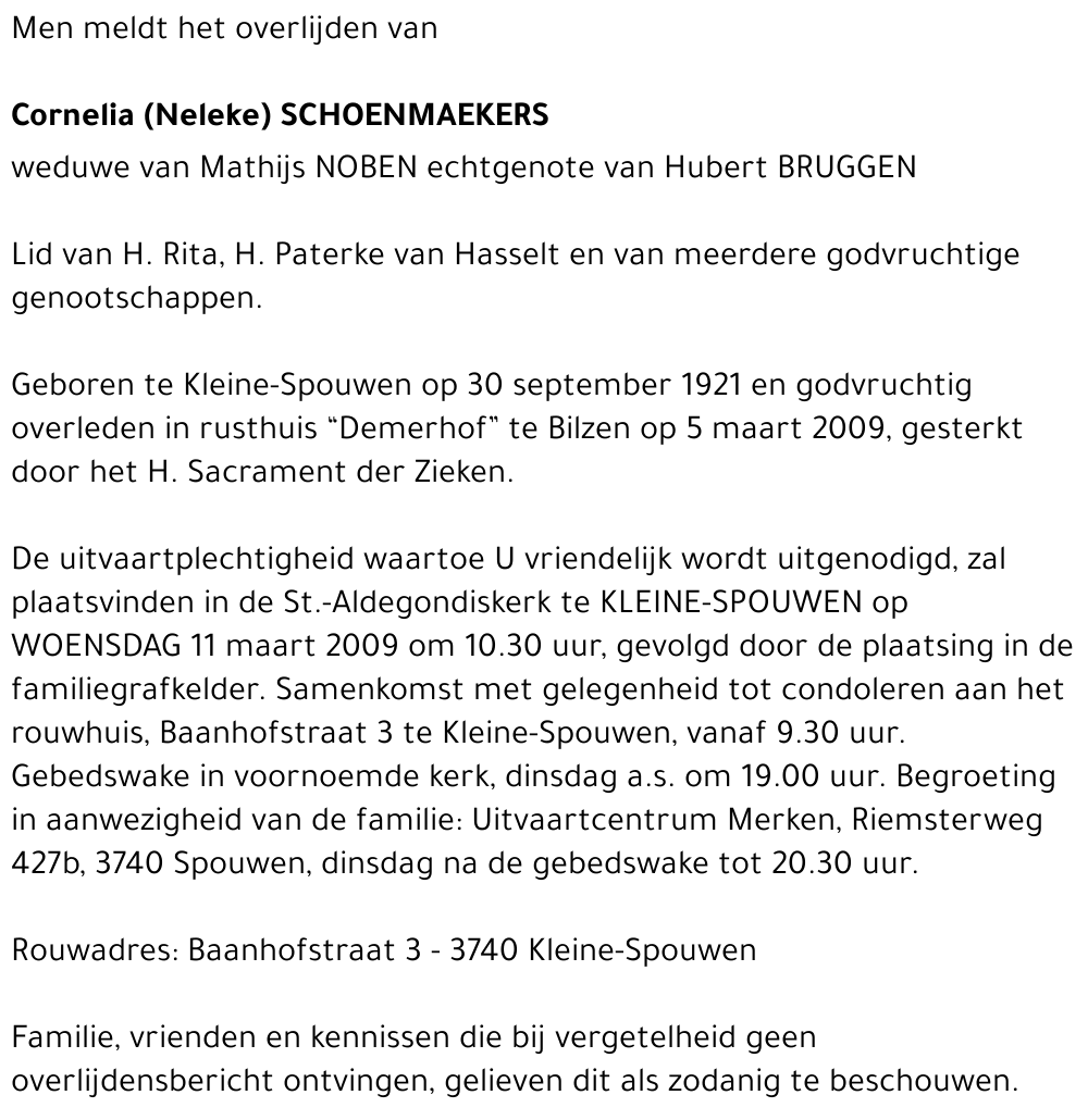 Cornelia Schoenmaekers