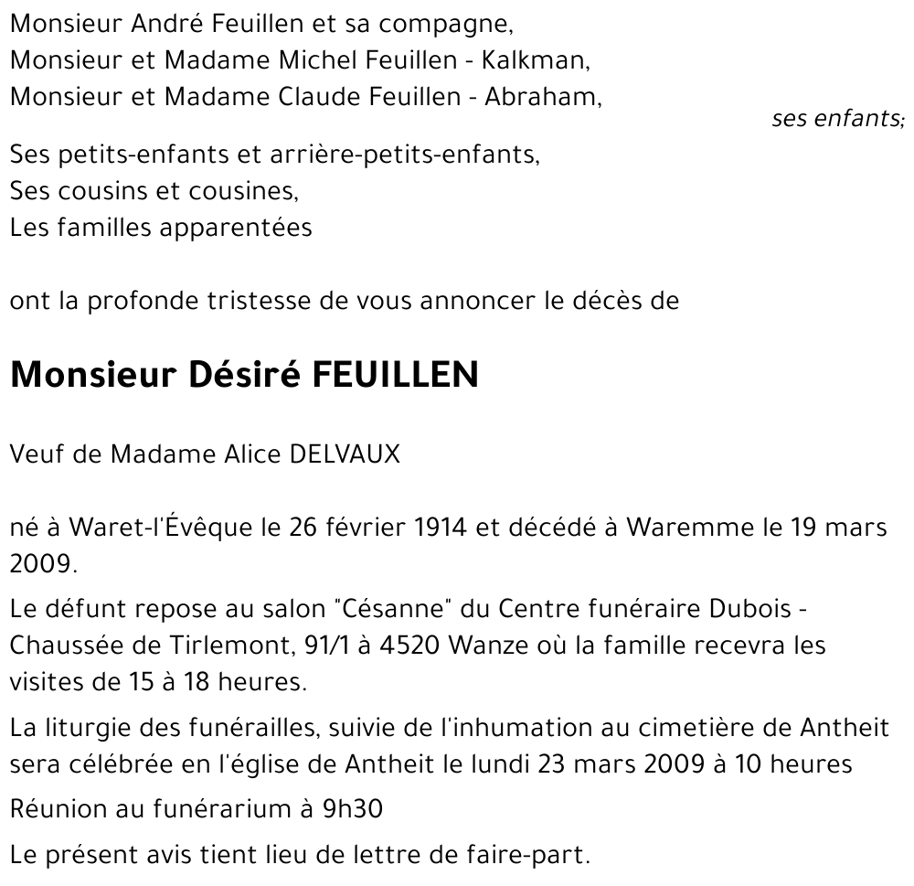 Désiré FEUILLEN