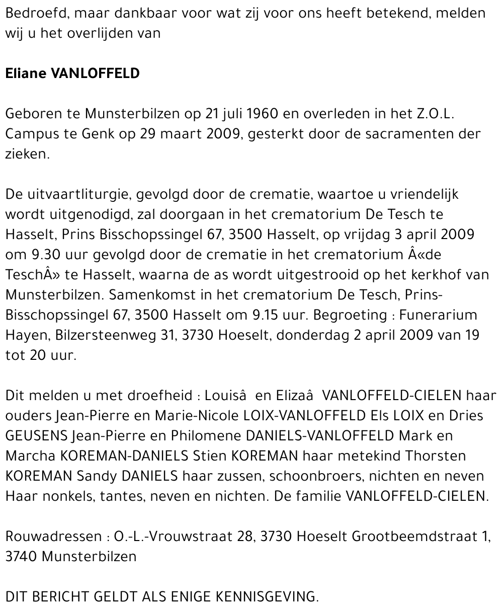 Eliane Vanloffeld