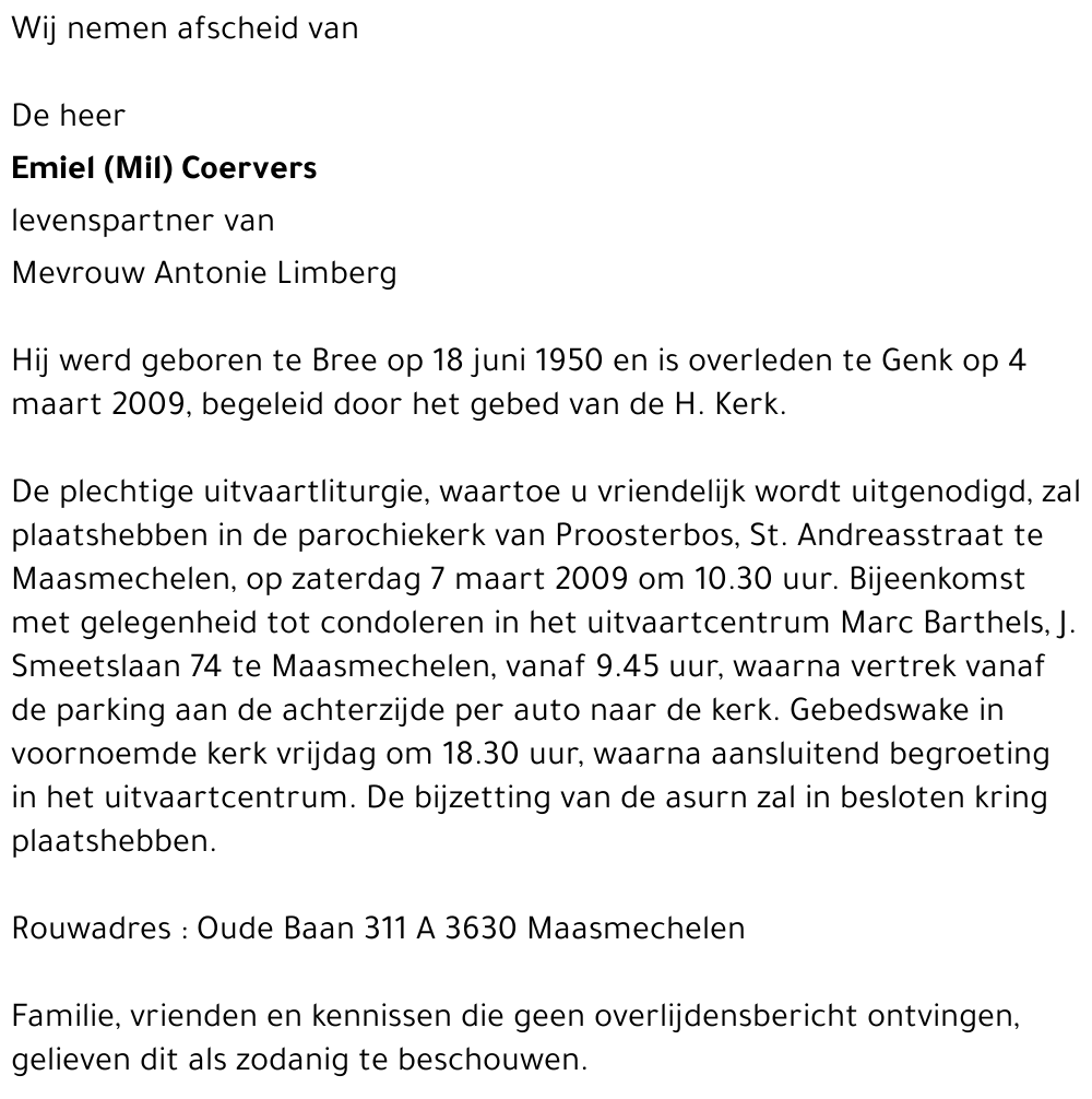 Emiel (Mil) Coervers