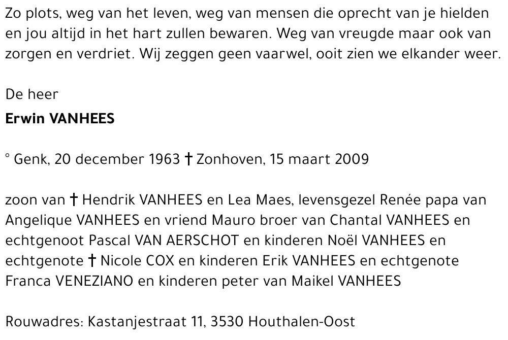 Erwin VANHEES