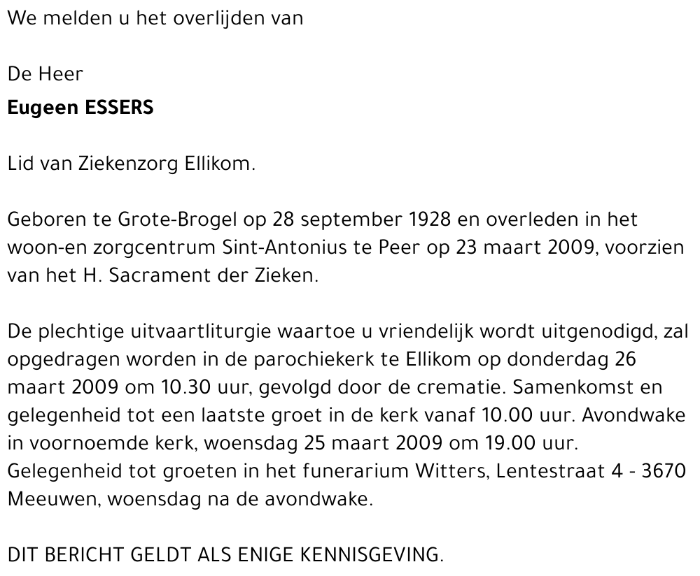 Eugeen Essers