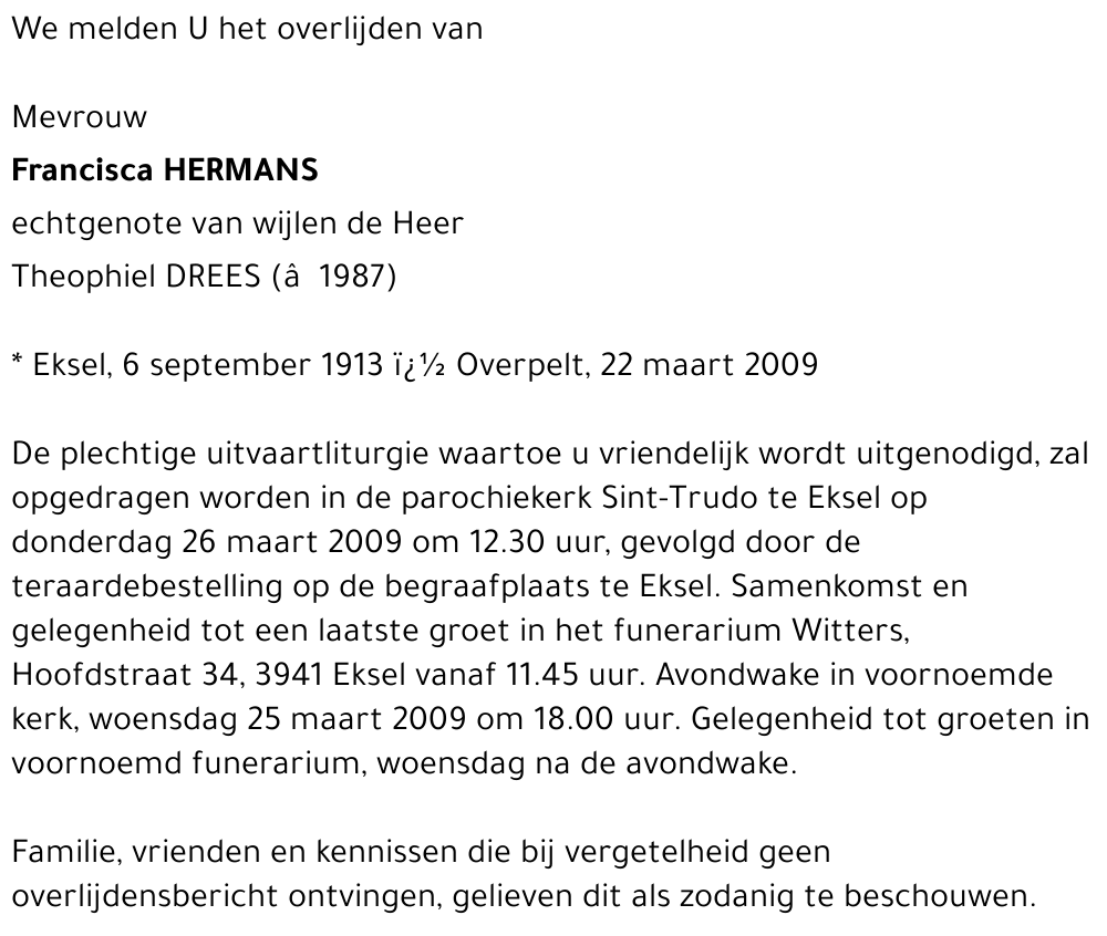 Francisca Hermans