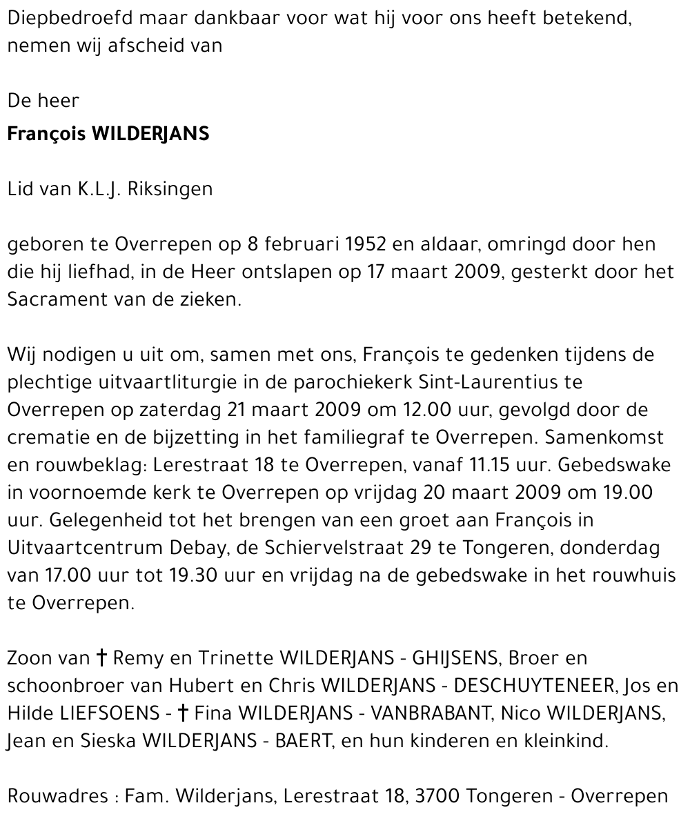 François Wilderjans