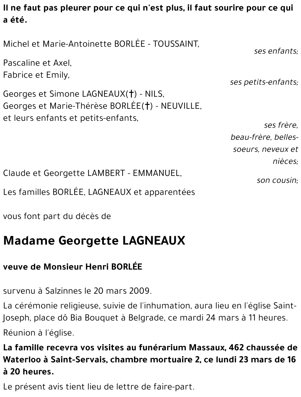 Georgette LAGNEAUX