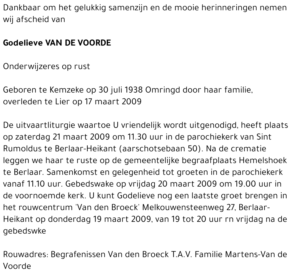 Godelieve Van de Voorde