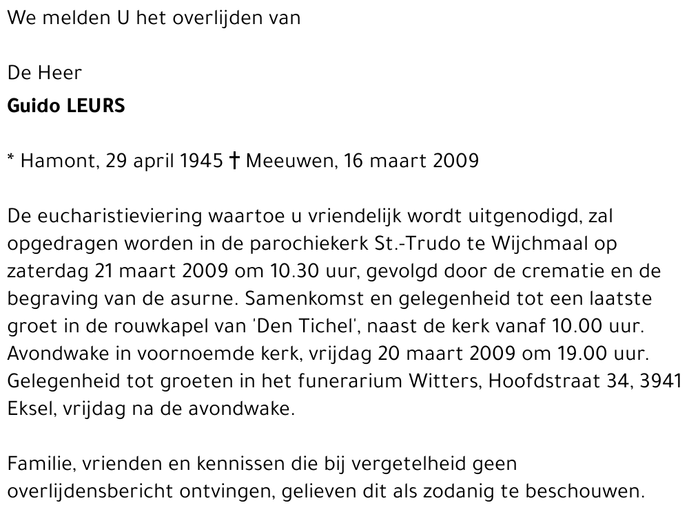 Guido LEURS