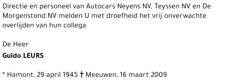 Guido LEURS