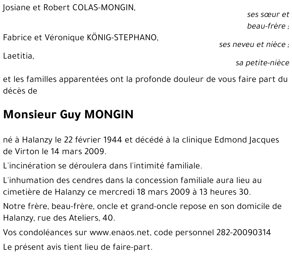Guy MONGIN