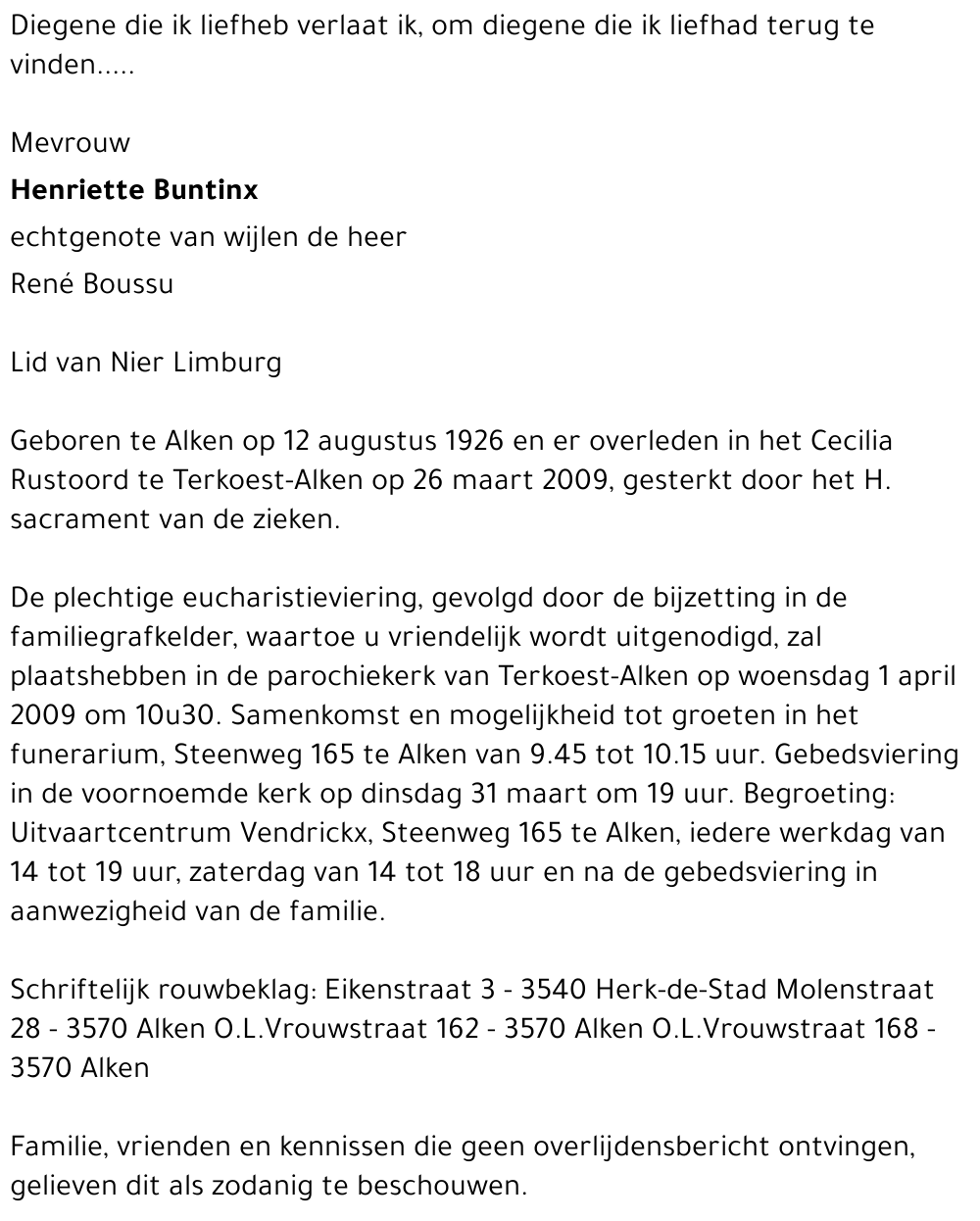 henriette Buntinx