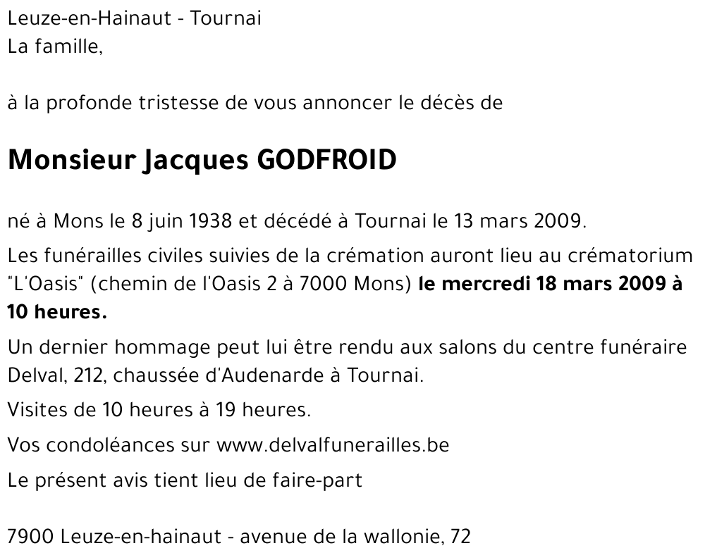 Jacques GODFROID