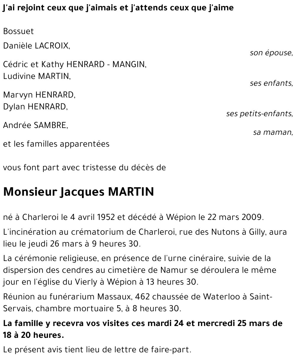 Jacques MARTIN