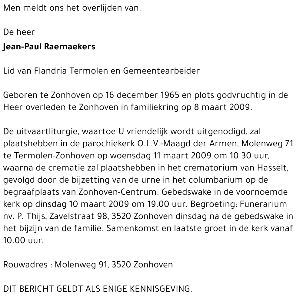 Jean-Paul Raemaekers