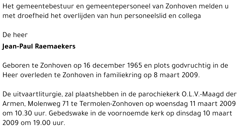 Jean-Paul Raemaekers