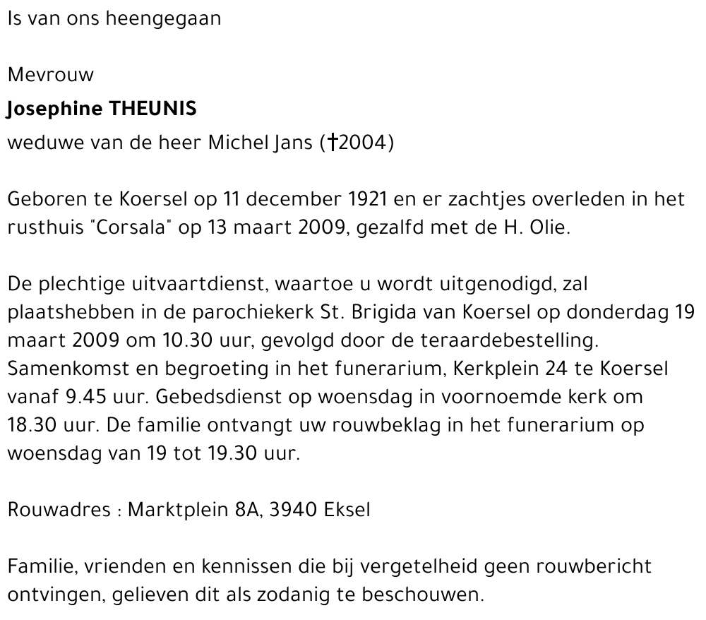 Josephine THEUNIS