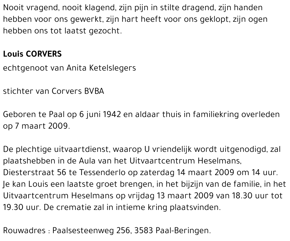 Louis Corvers
