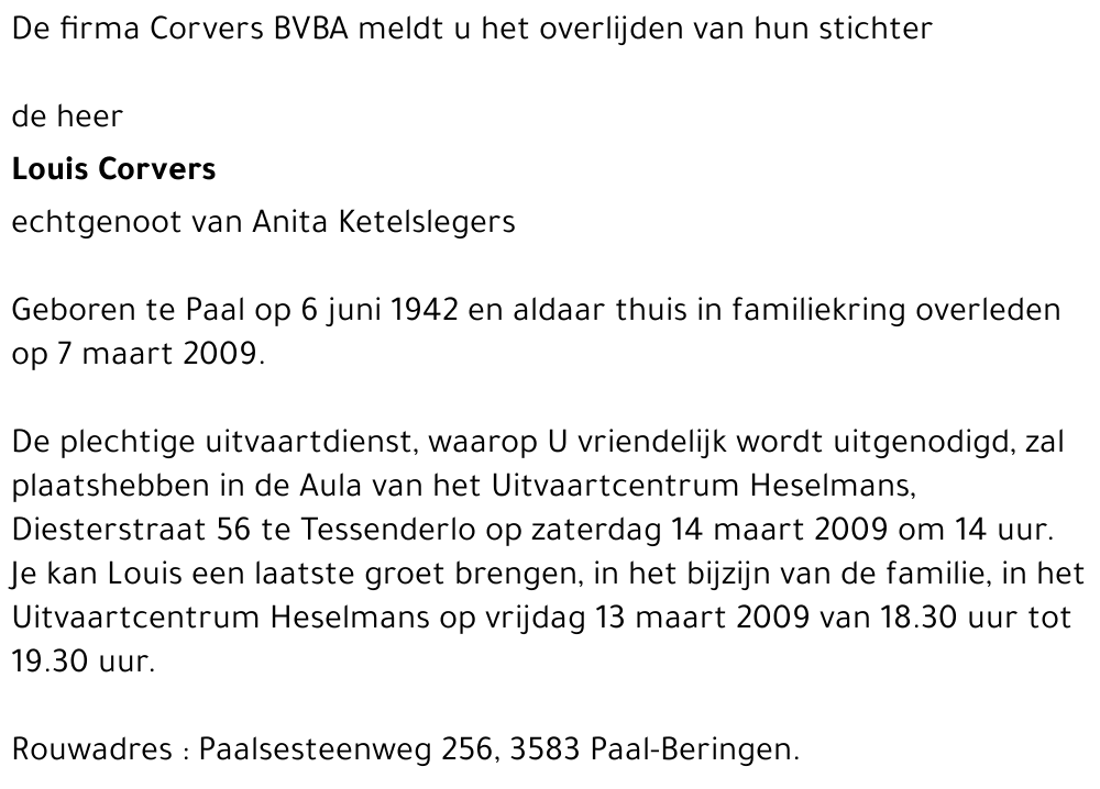 Louis Corvers
