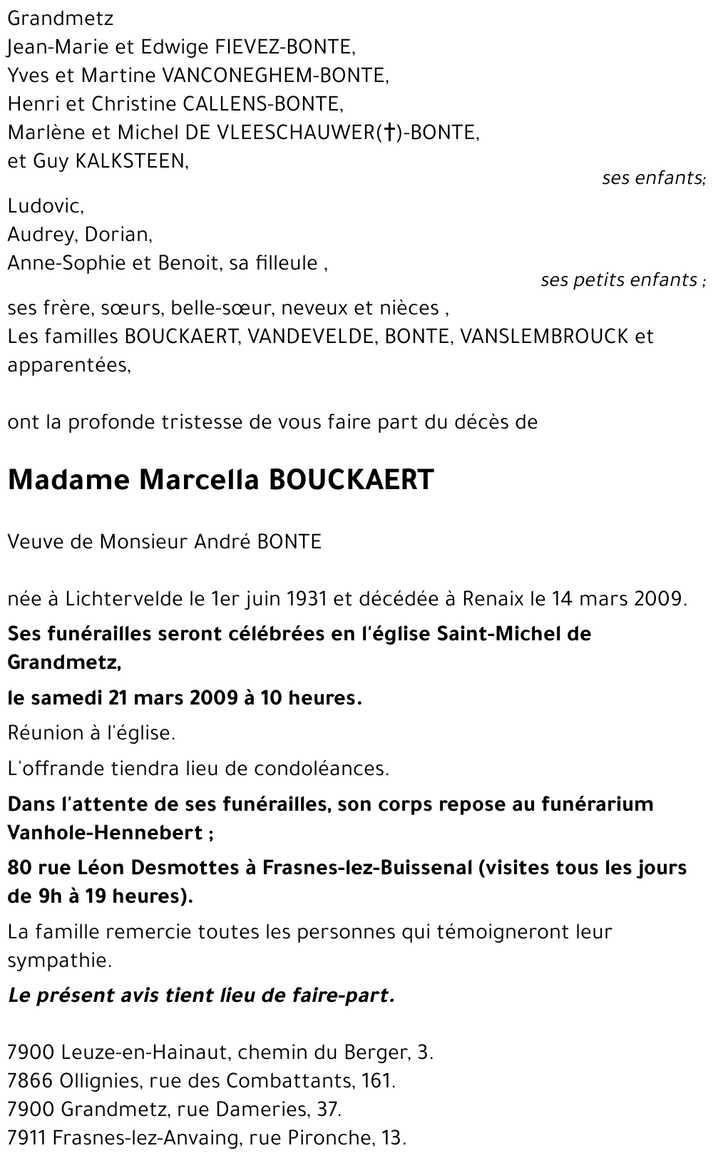 Marcella BOUCKAERT