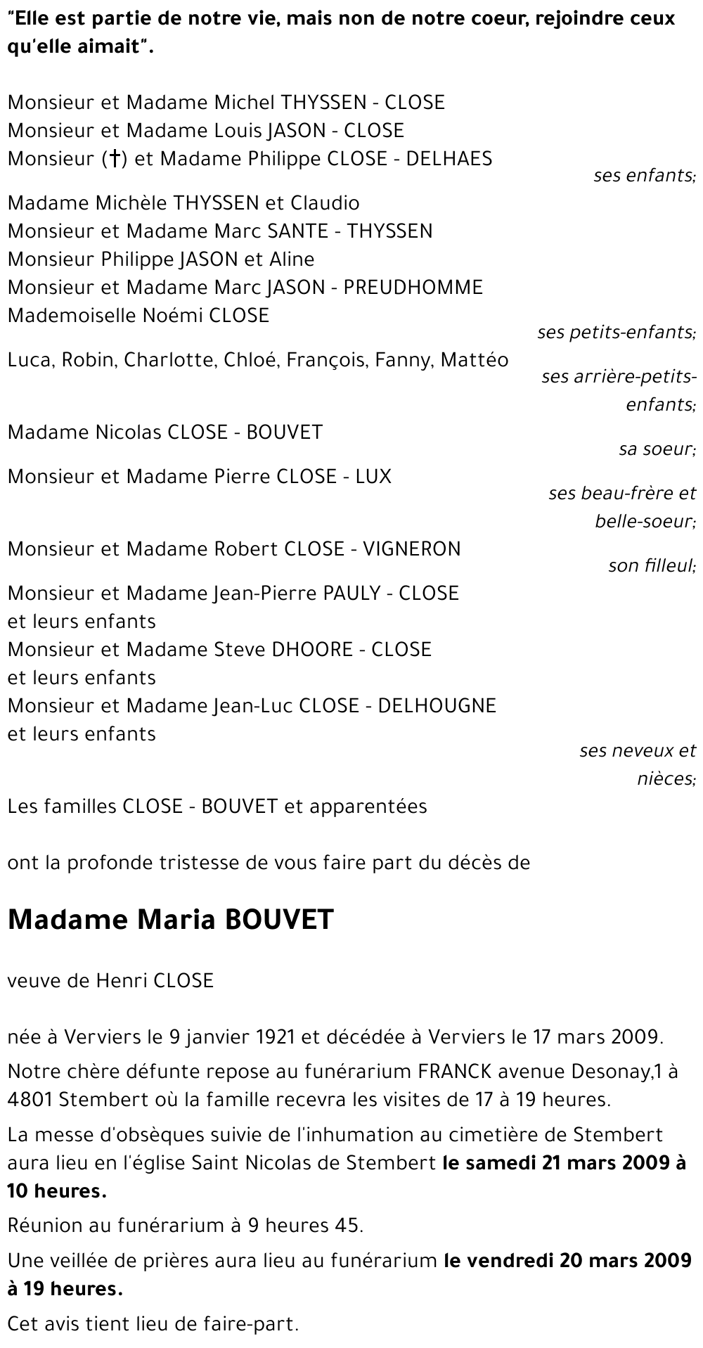 Maria BOUVET