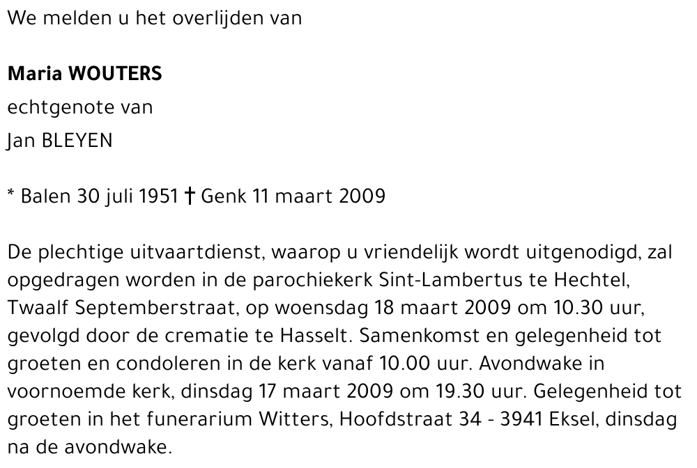 Maria Wouters