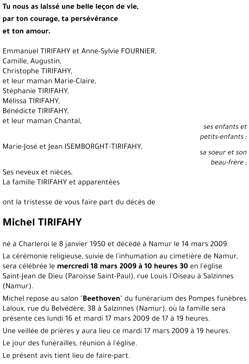 Michel TIRIFAHY