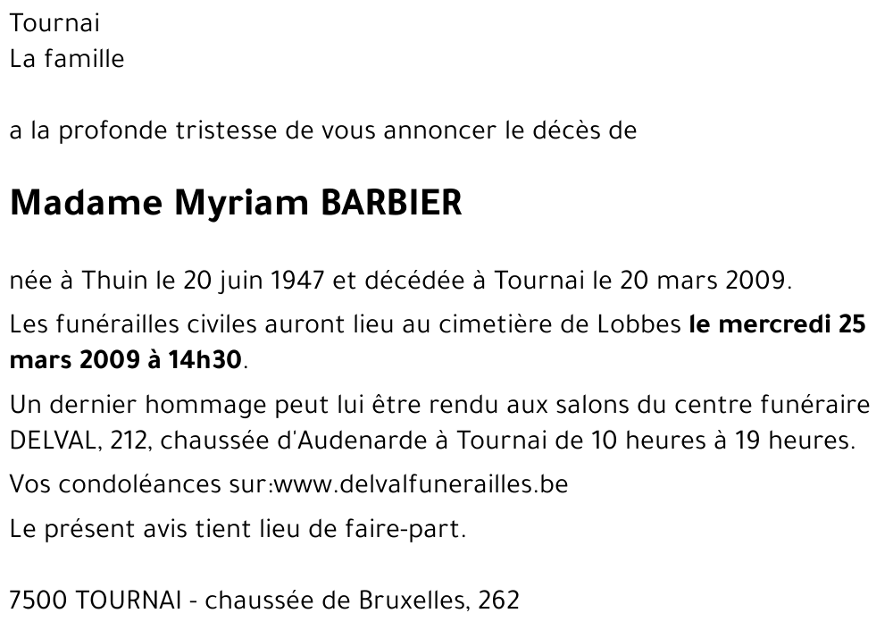 Myriam BARBIER