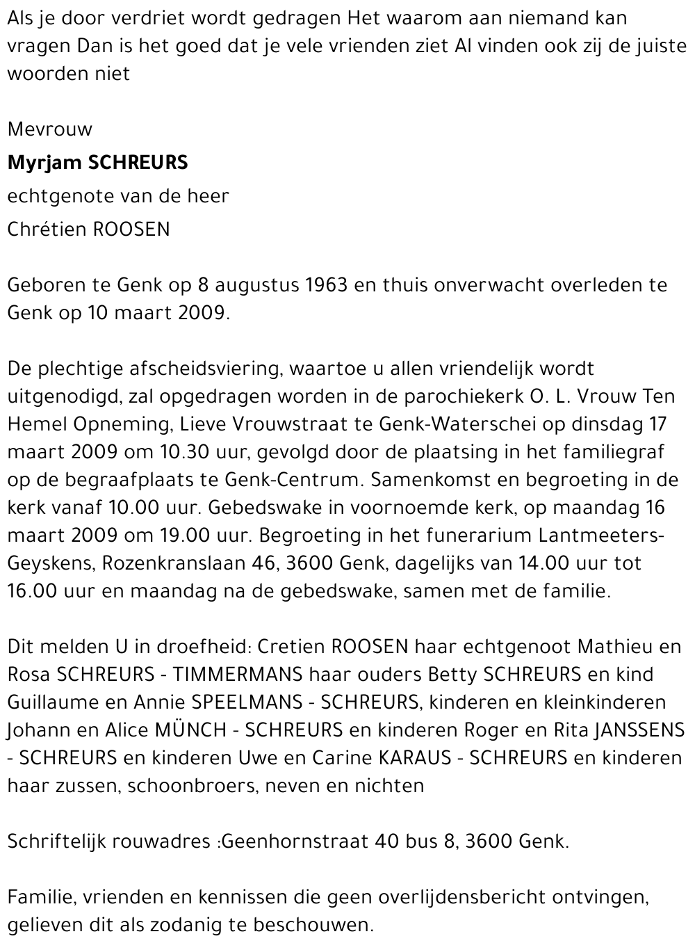 Myrjam SCHREURS