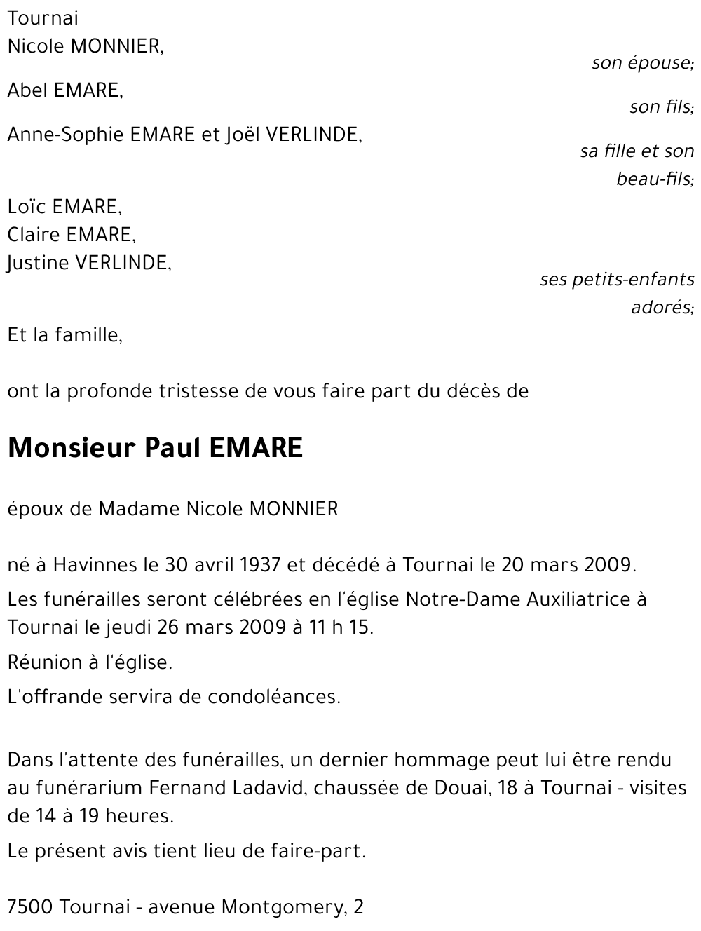 Paul EMARE