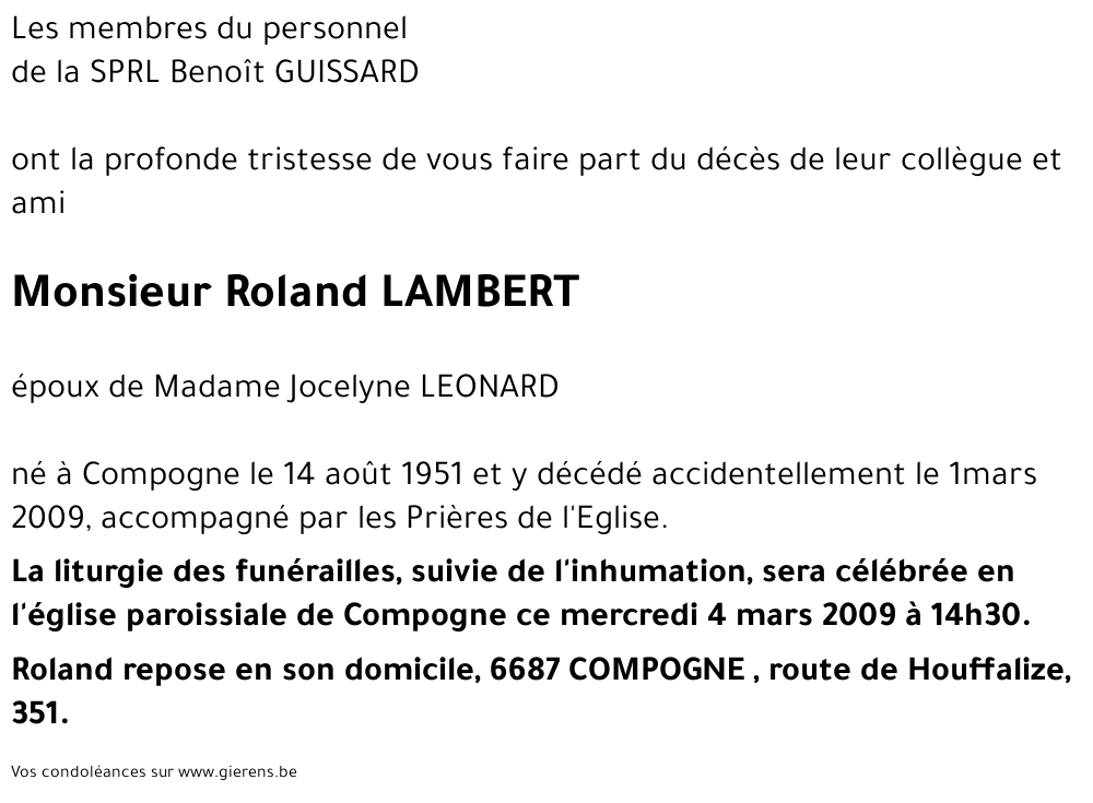 Roland LAMBERT