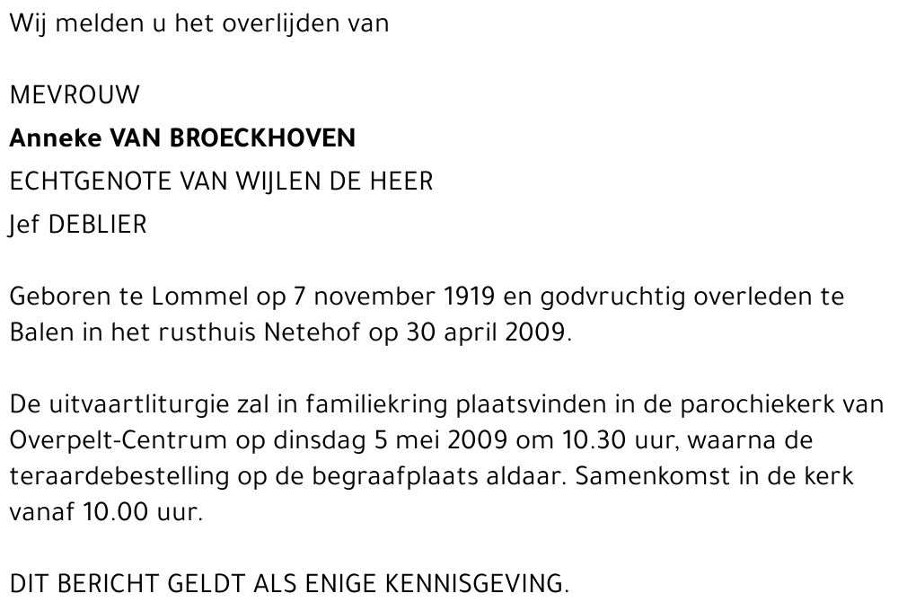 Anneke Van Broeckhoven